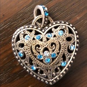 Silver heart pendant